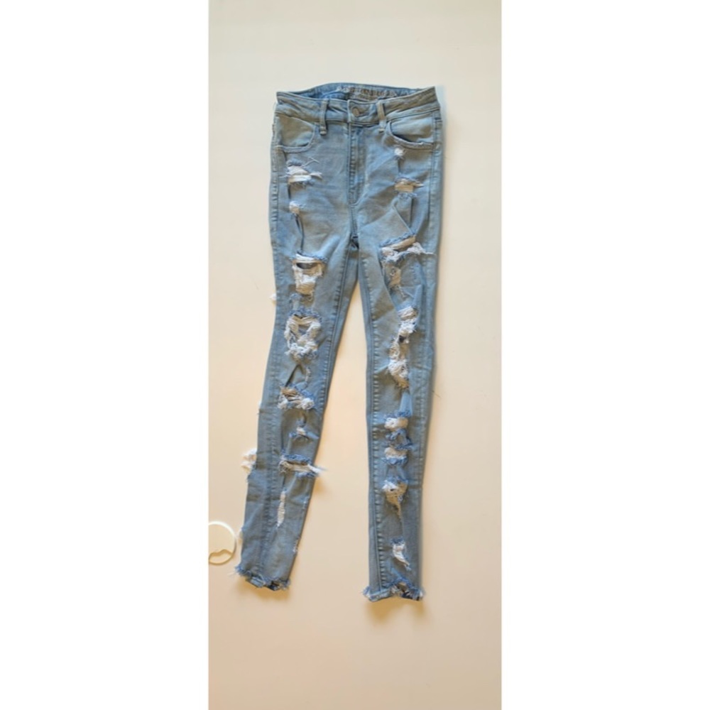American Eagle - skinny distressed jeans